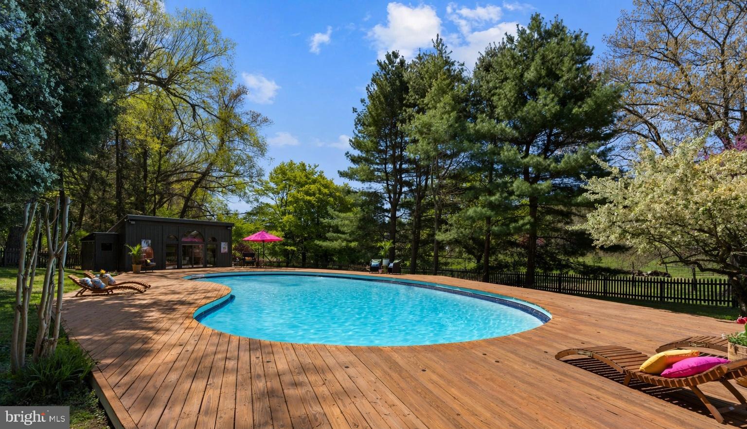 6 Bridge One Lane Pipersville, PA 18947 - Photo 76 of 82 a view of a swimming pool with a patio