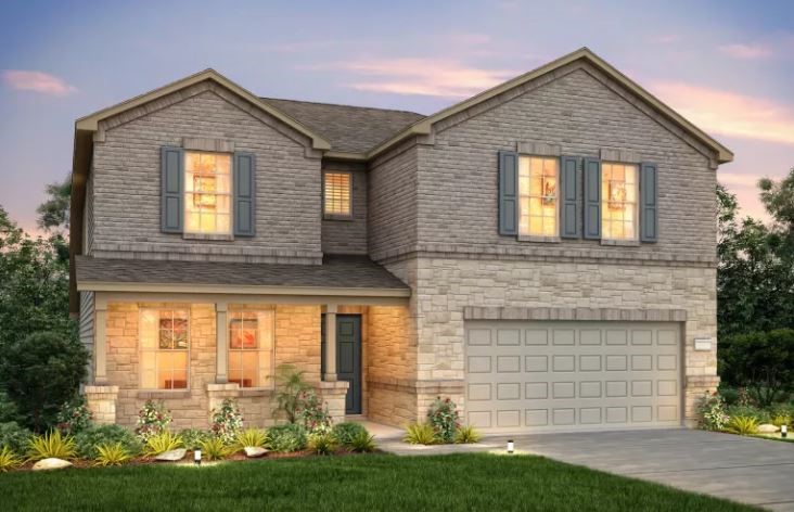 300 Spotted Rail Ridge Leander, TX 78641 - Photo 1 of 1 a front view of a house with garden