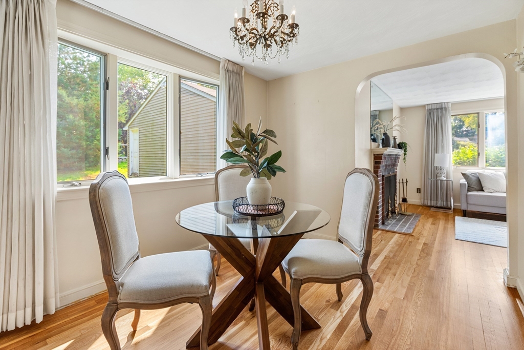 5 Gerry Road Lynnfield, MA 01940 - Photo 6 of 22 a view of a dining room with furniture window and wooden floor