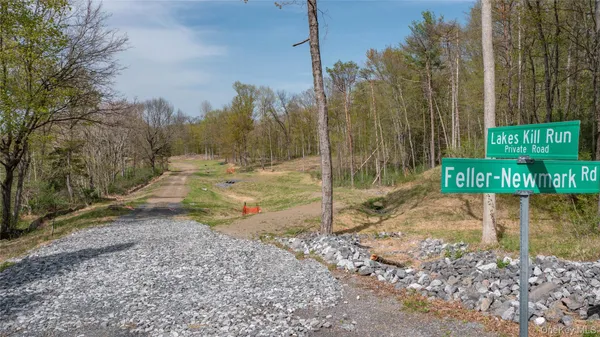 a view of a park with a tree