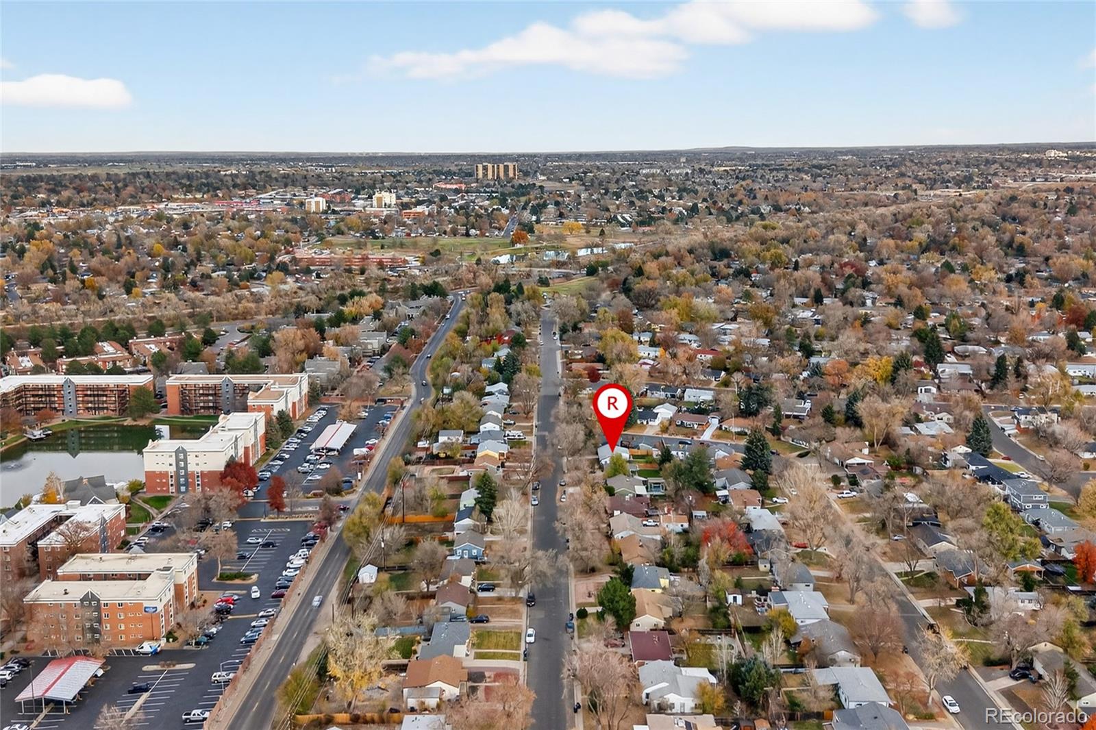 4910 East Missouri Avenue Denver, CO 80246 - Photo 35 of 42 an aerial view of house with yard