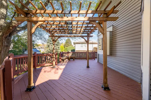 a view of a balcony with chairs