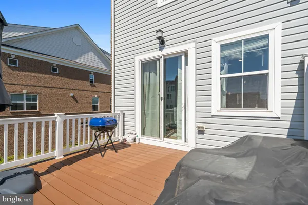 a view of a building with a window and balcony
