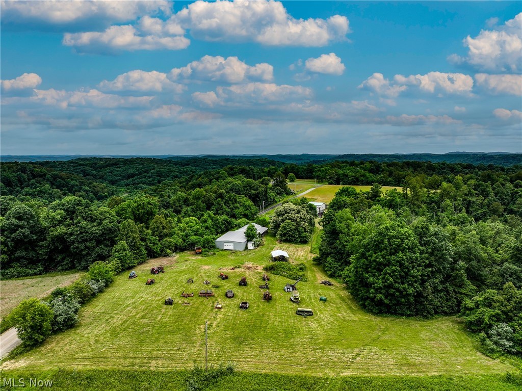 Bird's eye view featuring a rural view