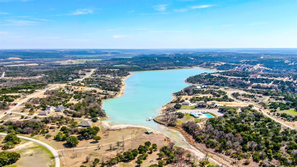 Tbd Compass Way Bluff Dale, TX 76433 - Photo 16 of 23 an aerial view of a house with a lake view