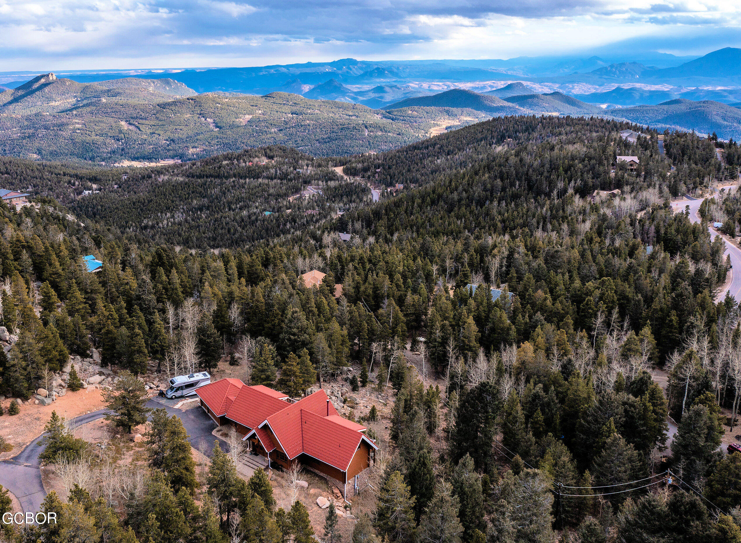 11006 Timothys Drive Conifer, CO 80433 - Photo 3 of 45 a view of a outdoor space with mountain view