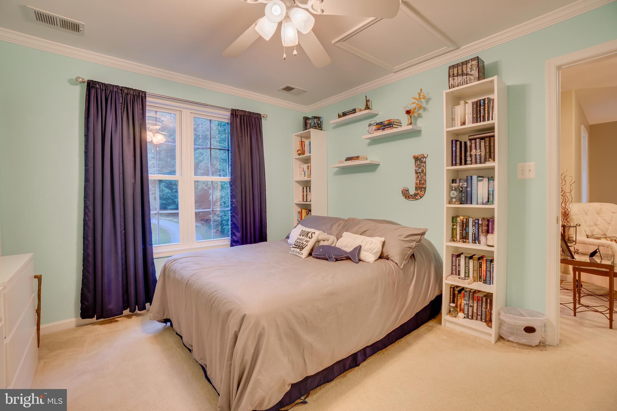 11529 Pine Hill Road King George, VA 22485 - Photo 32 of 63 Bedroom 2 with crown molding and ceiling fan
