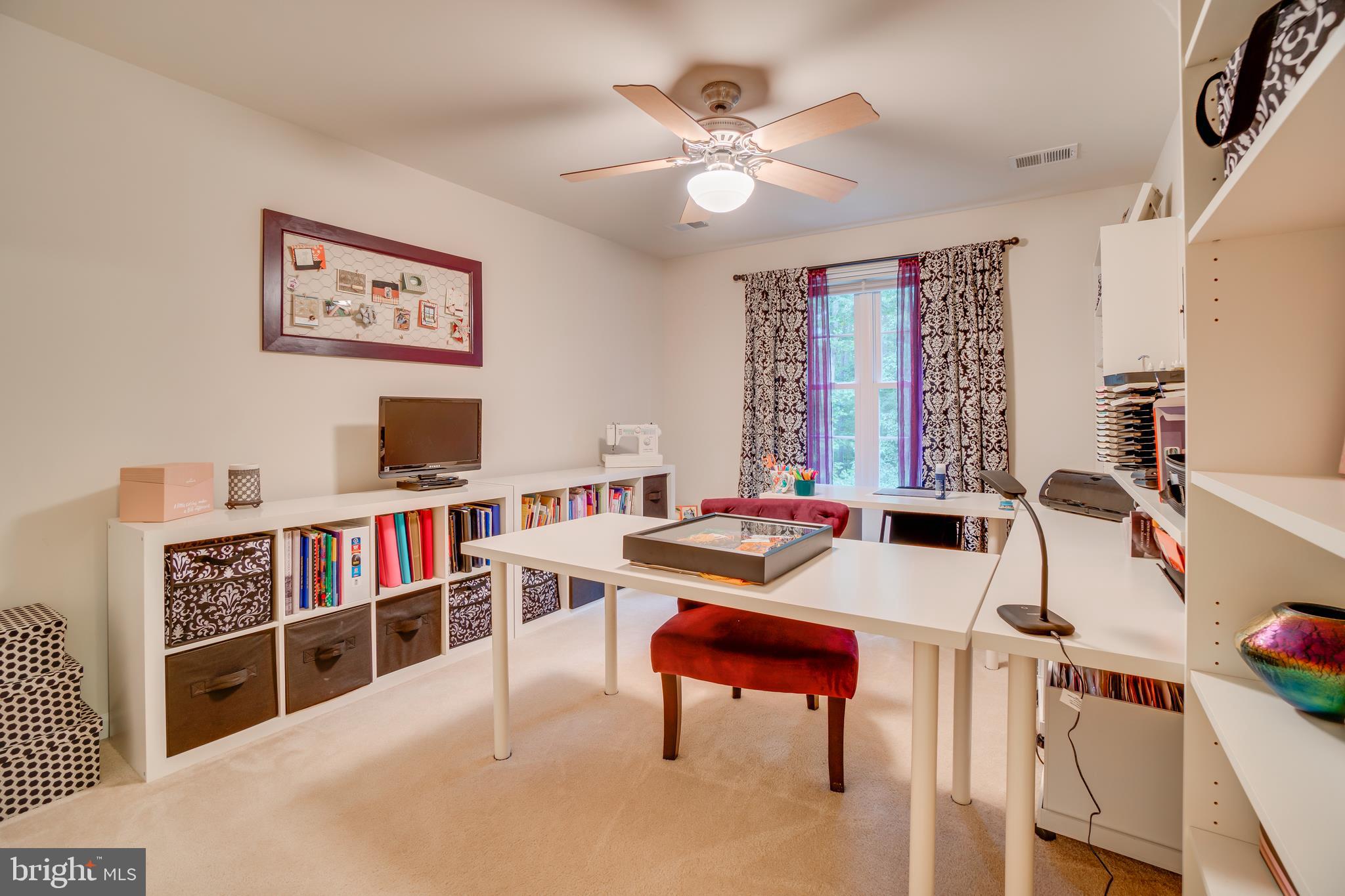 11529 Pine Hill Road King George, VA 22485 - Photo 33 of 63 Bedroom 3/craft room with ceiling fan
