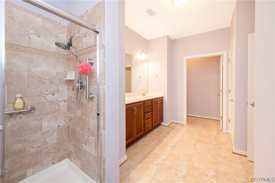 3421 Coles Point Way, Unit E Glen Allen, VA 23060 - Photo 21 of 28 a bathroom with a shower and a sink