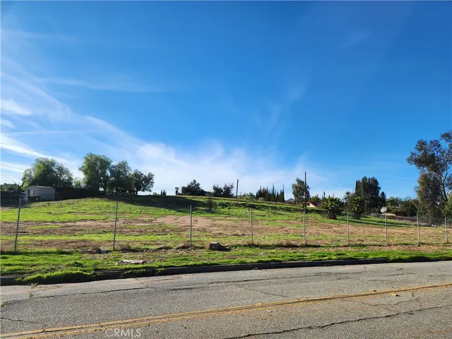 a view of a lake with a big yard