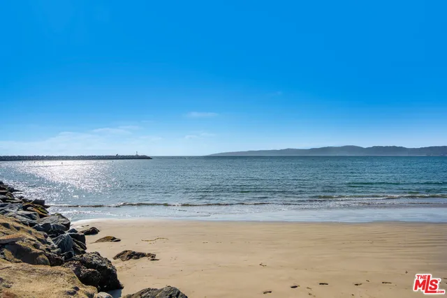 a view of an ocean and beach
