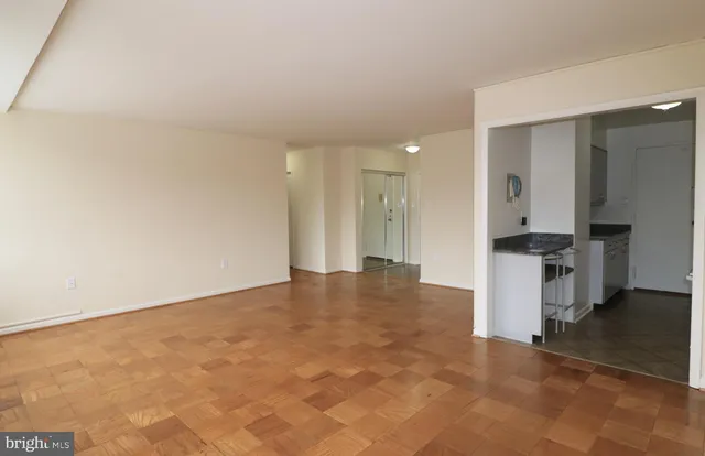 a view of a kitchen with a sink