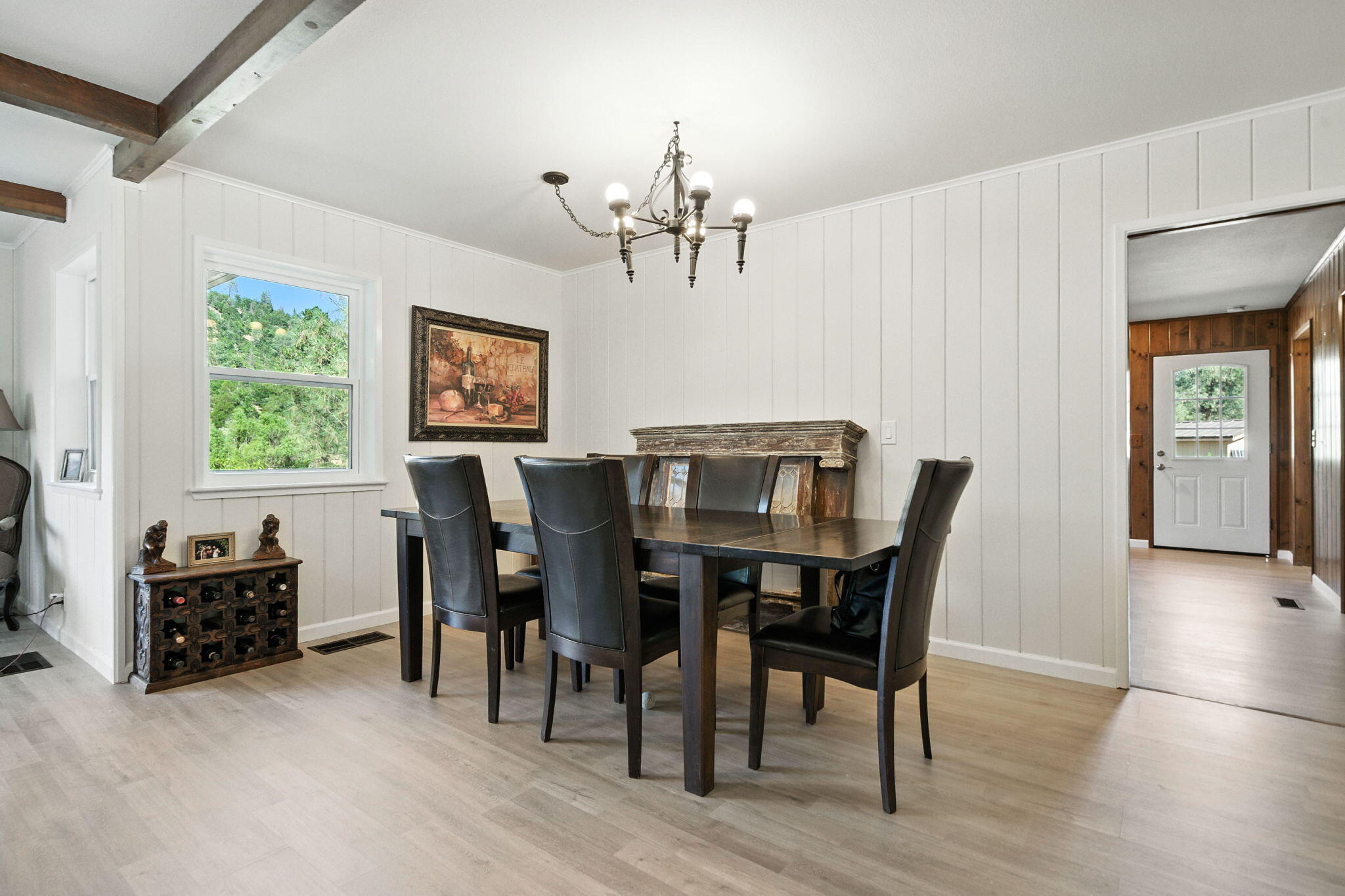 61 Chief George Lewiston, CA 96052 - Photo 33 of 101 a view of a dining room with furniture and chandelier