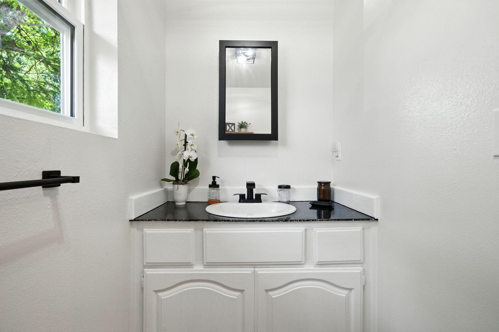 61 Chief George Lewiston, CA 96052 - Photo 45 of 101 a bathroom with a sink and a mirror