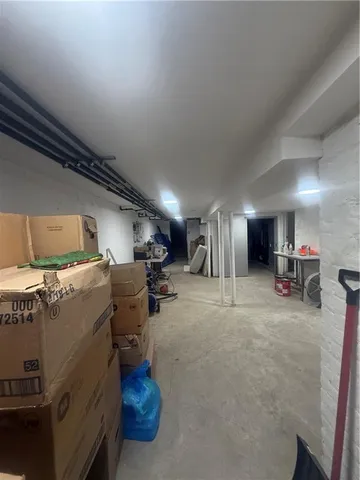 a view of storage and utility room