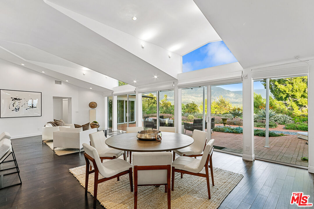 1820 Braemar Road Pasadena, CA 91103 - Photo 33 of 75 a view of a dining room with furniture window and wooden floor