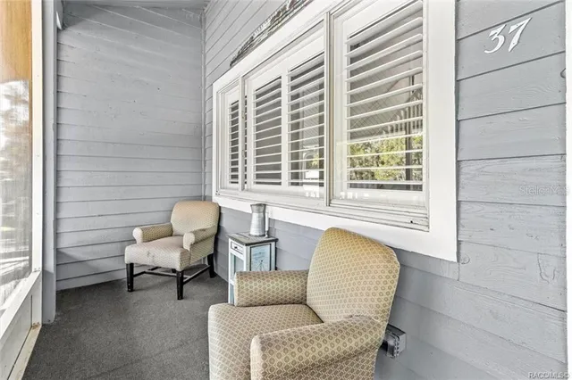 a view of a bathroom with windows