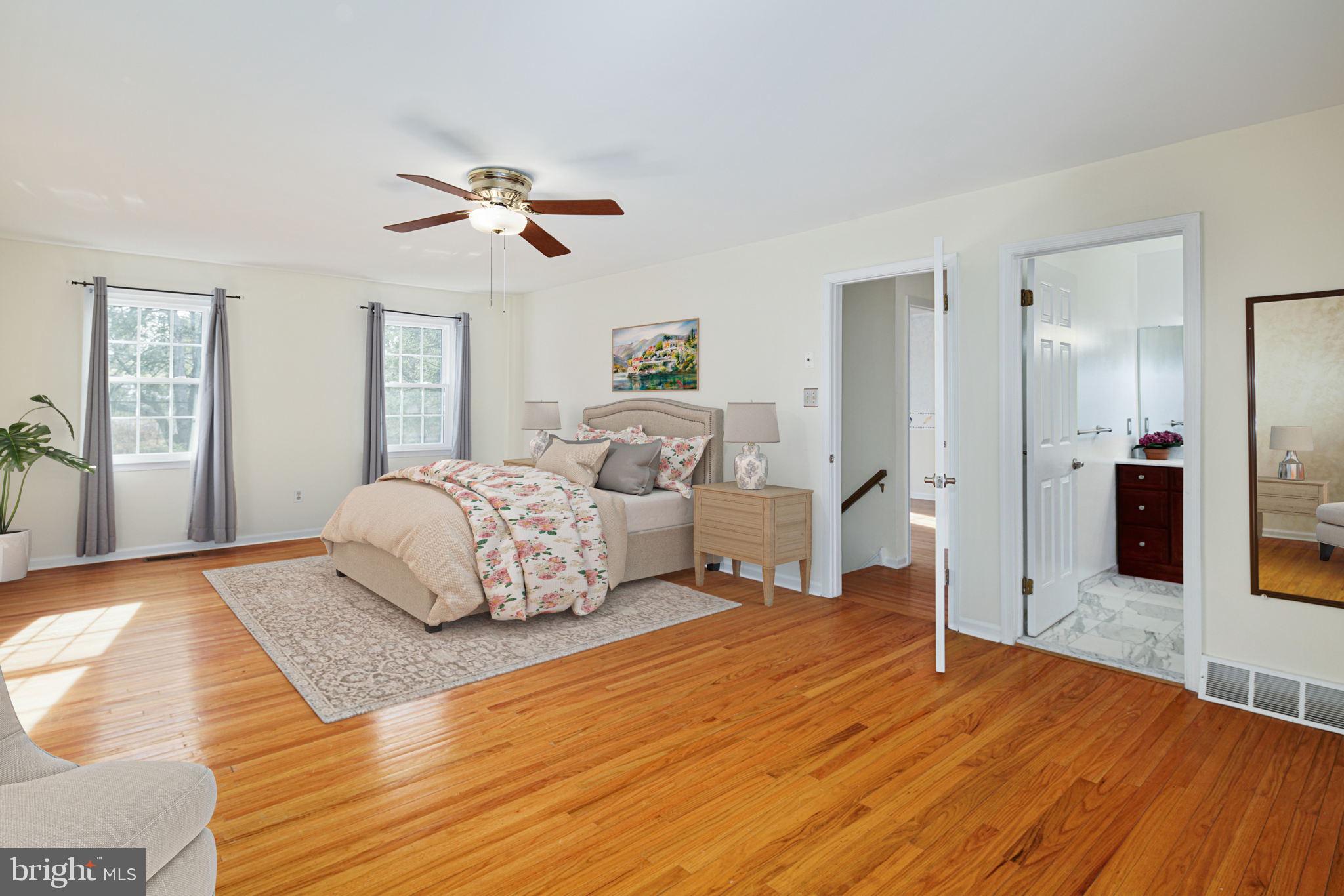 6028 Goshen Road Newtown Square, PA 19073 - Photo 17 of 32 Master bedroom with bathroom