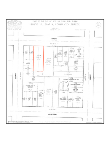 372 West 100 North Logan, UT 84321 - Photo 35 of 39 Parcel Map