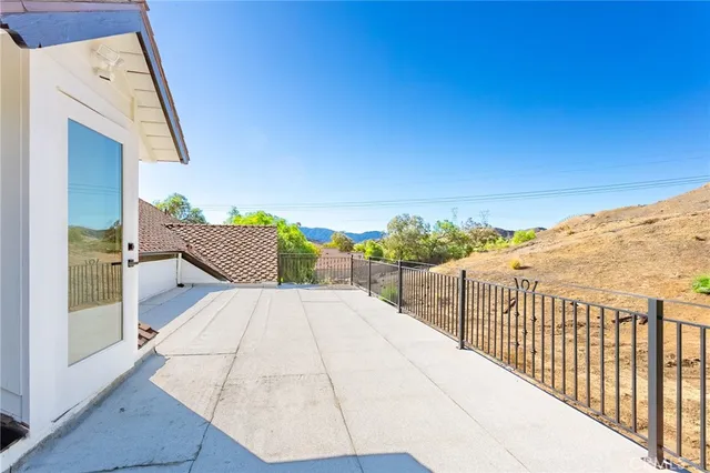 a view of balcony and floor