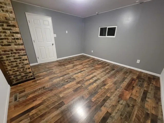 a view of a room with a staircase