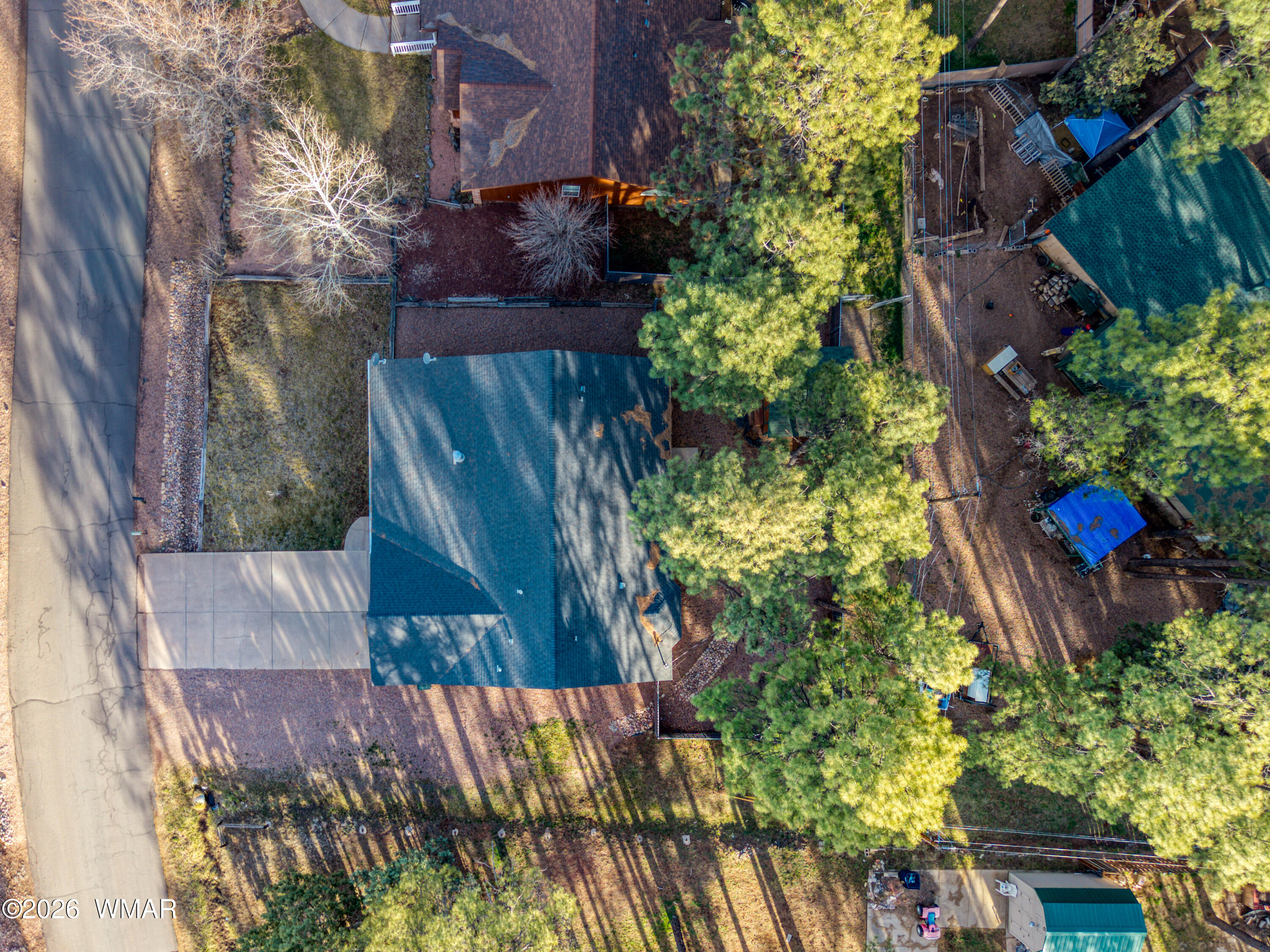 5381 Bear Run Road Lakeside, AZ 85929 - Photo 27 of 29 Aerial Direct Overhead