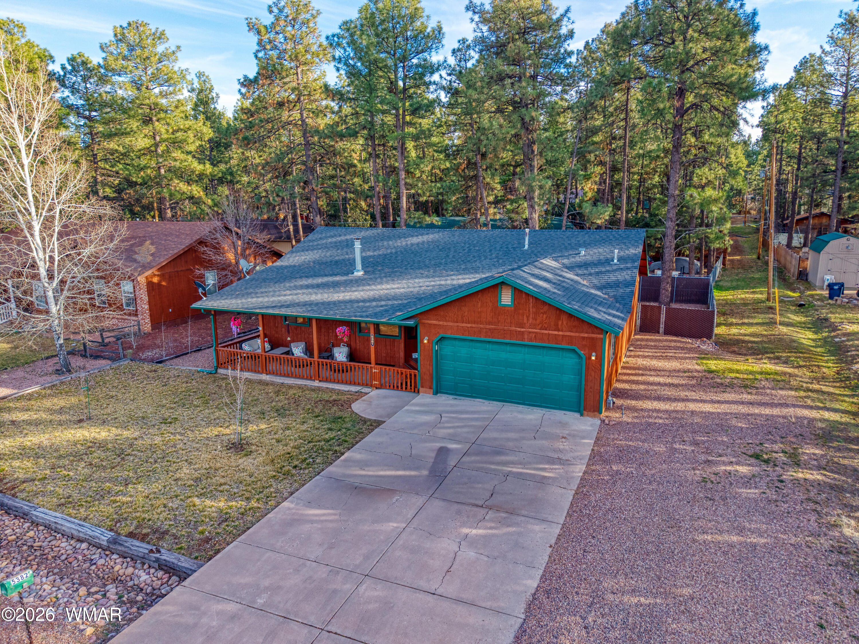 5381 Bear Run Road Lakeside, AZ 85929 - Photo 28 of 29 Aerial Front View