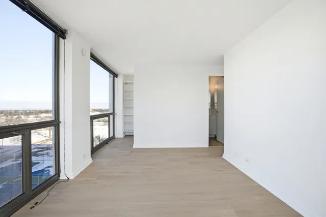 a view of a city from a balcony