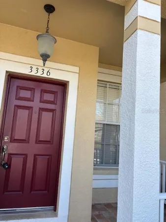a view of a hallway to a room
