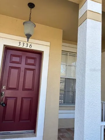 a view of a hallway to a room