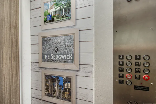 a sign that is on the side of a building