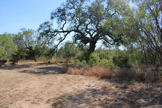 a view of a yard covered with snow