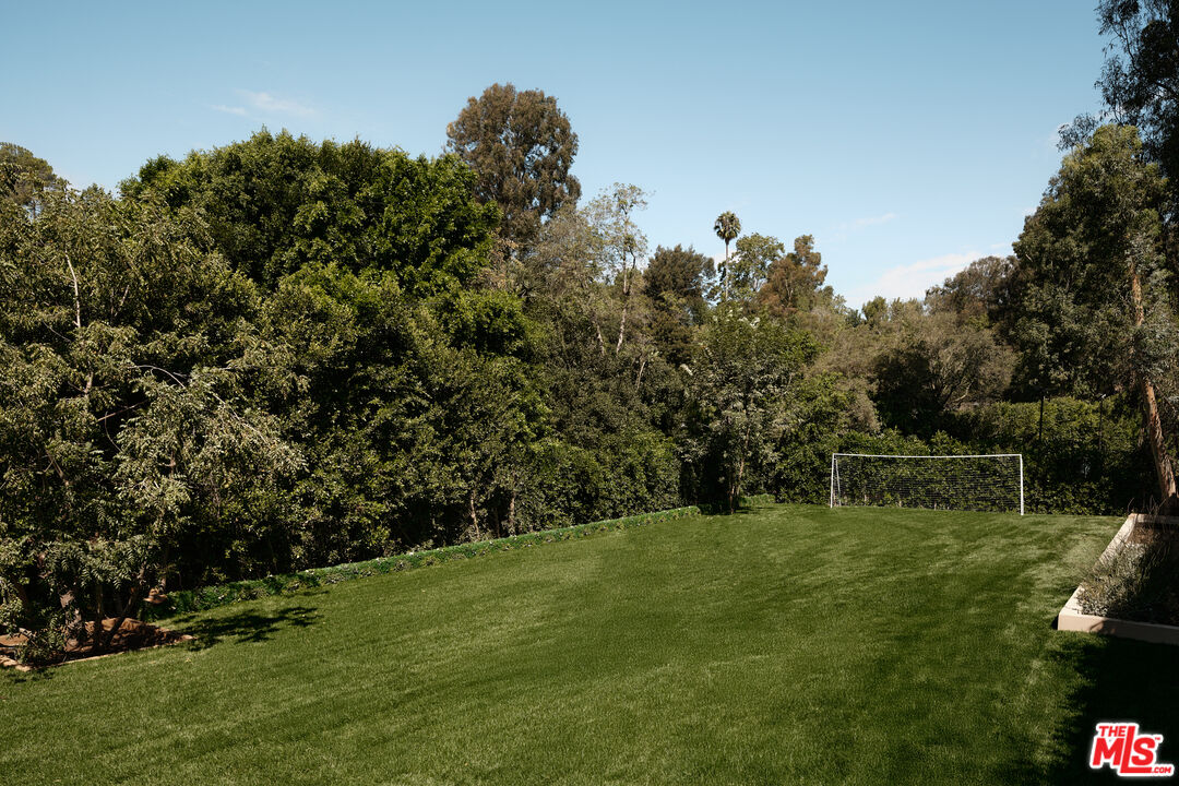 401 North Tigertail Road Los Angeles, CA 90049 - Photo 9 of 41 a backyard of a house with lots of green space