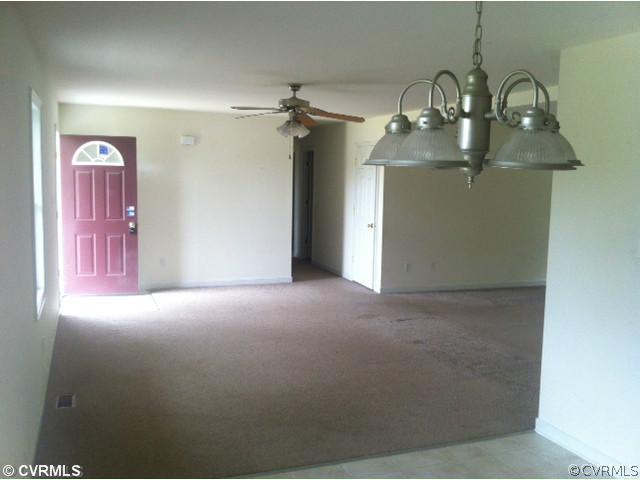 11210 Duncan Road Petersburg, VA 23805 - Photo 3 of 12 Living Room - View of Entryway and Living Room