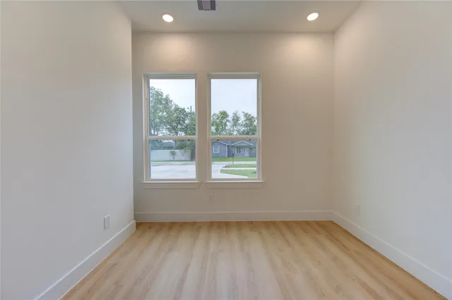 a view of a room with window