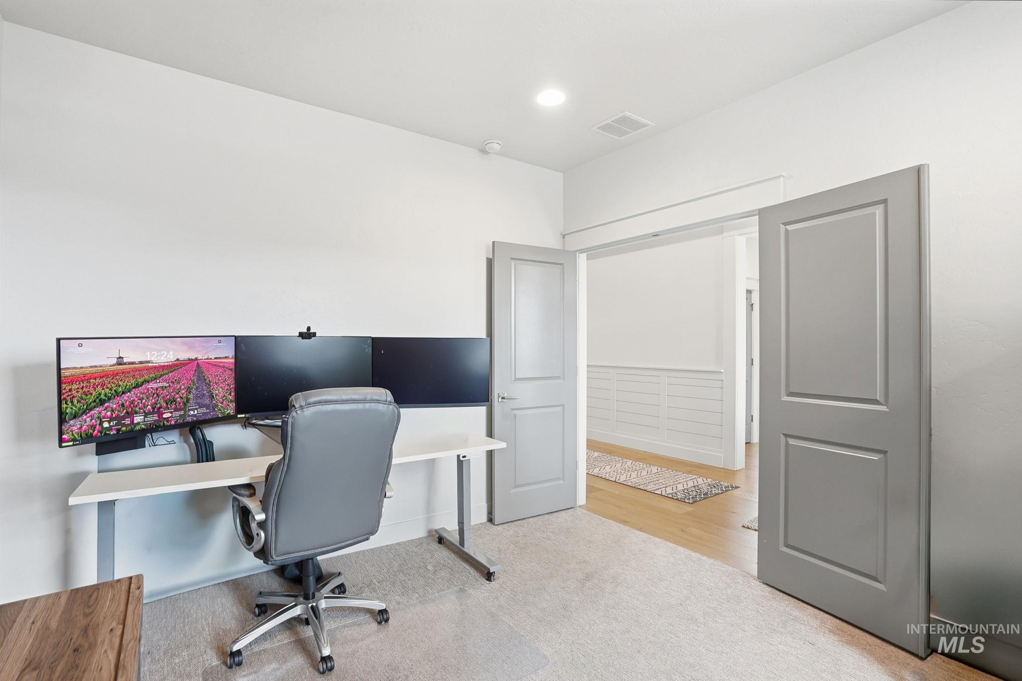 2301 Nordic Avenue Middleton, ID 83644 - Photo 28 of 50 Home office featuring light colored carpet and recessed lighting
