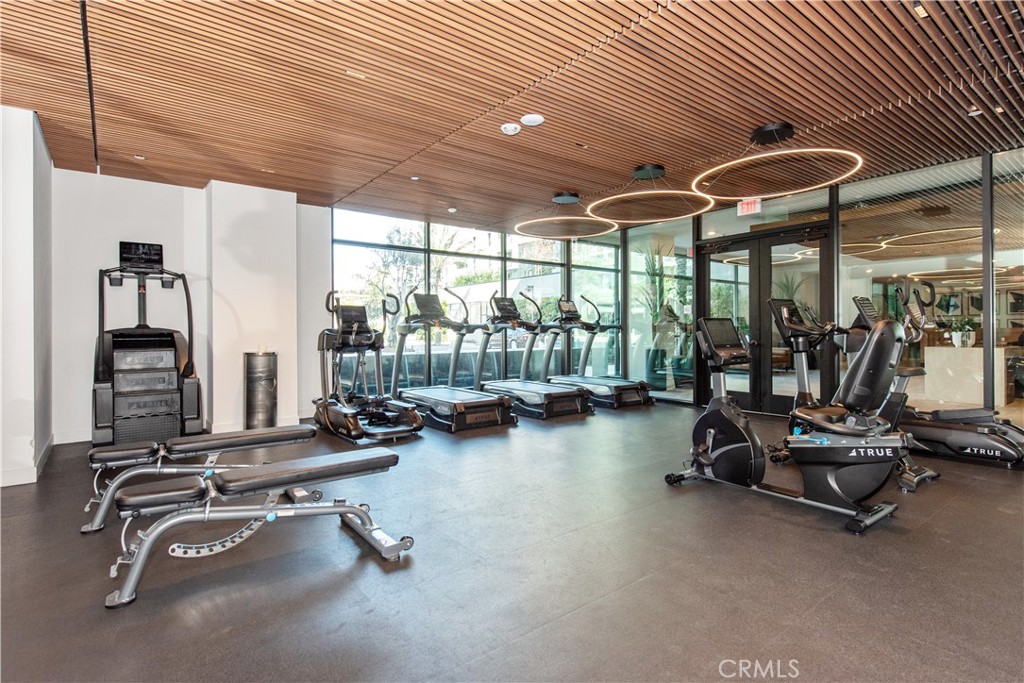 1209 Rivington Irvine, CA 92612 - Photo 31 of 38 a view of a room with gym equipment