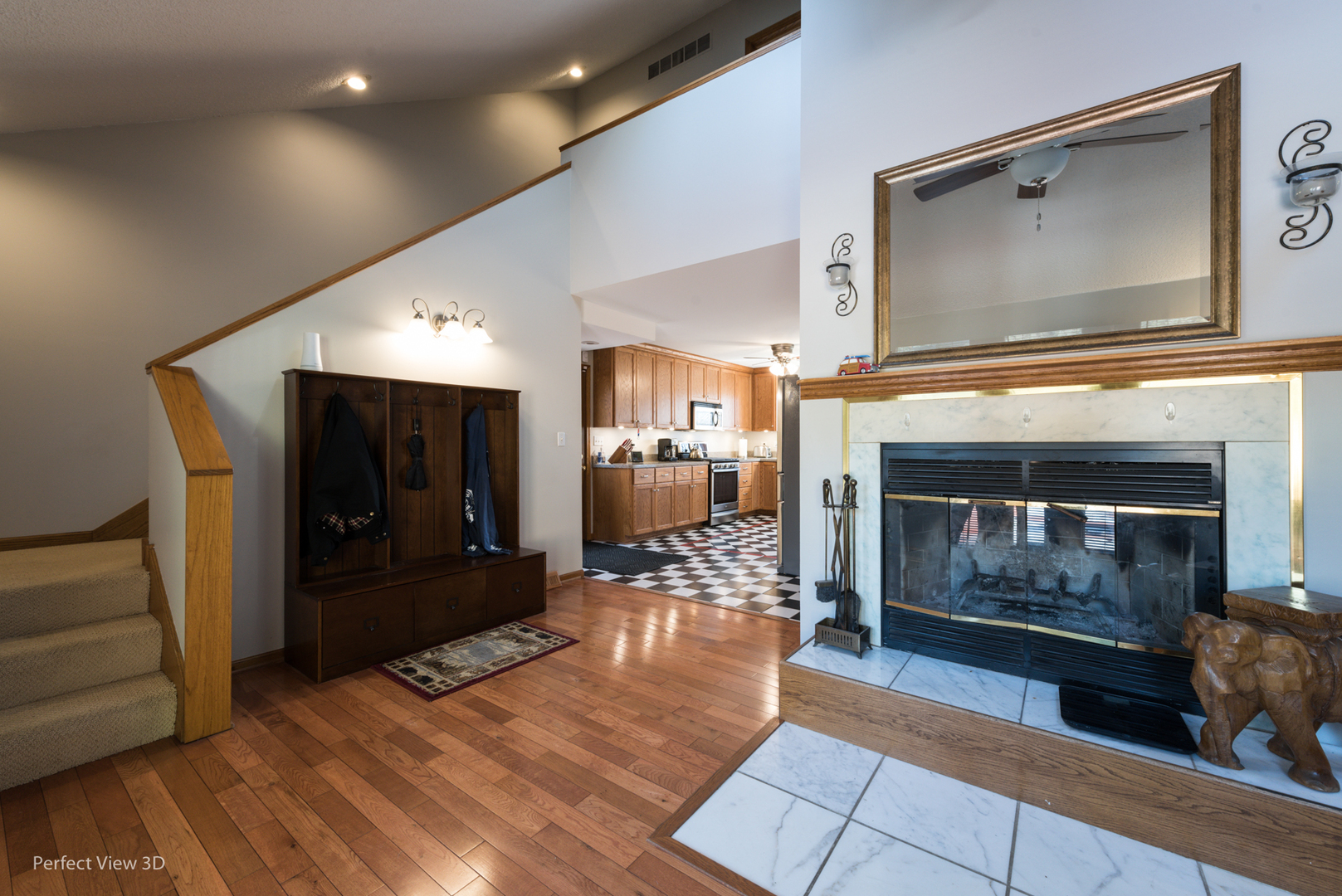 25255 South Tehle Road Elwood, IL 60421 - Photo 14 of 31 a living room with furniture and a fireplace