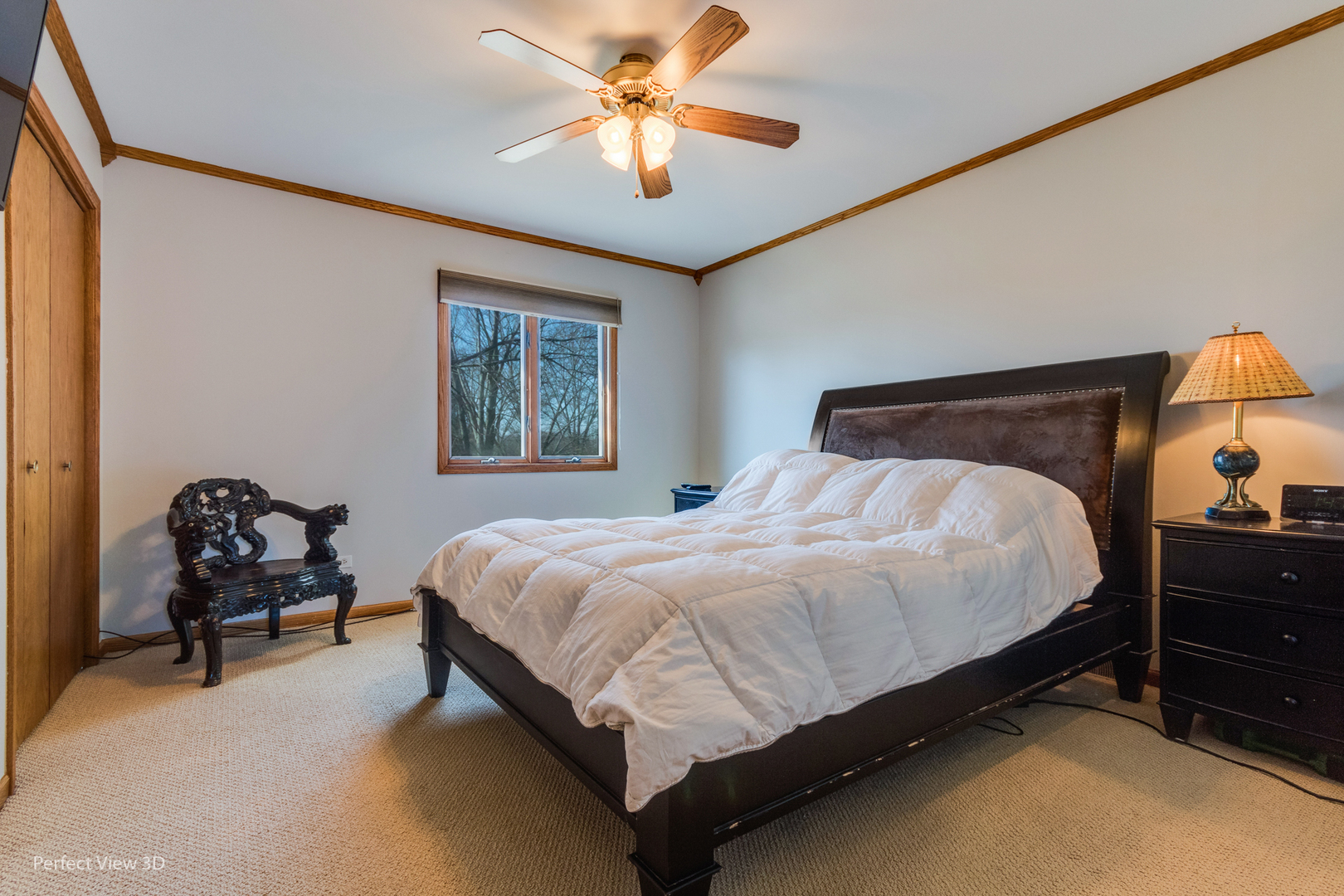 25255 South Tehle Road Elwood, IL 60421 - Photo 22 of 31 a bedroom with a bed and a chandelier