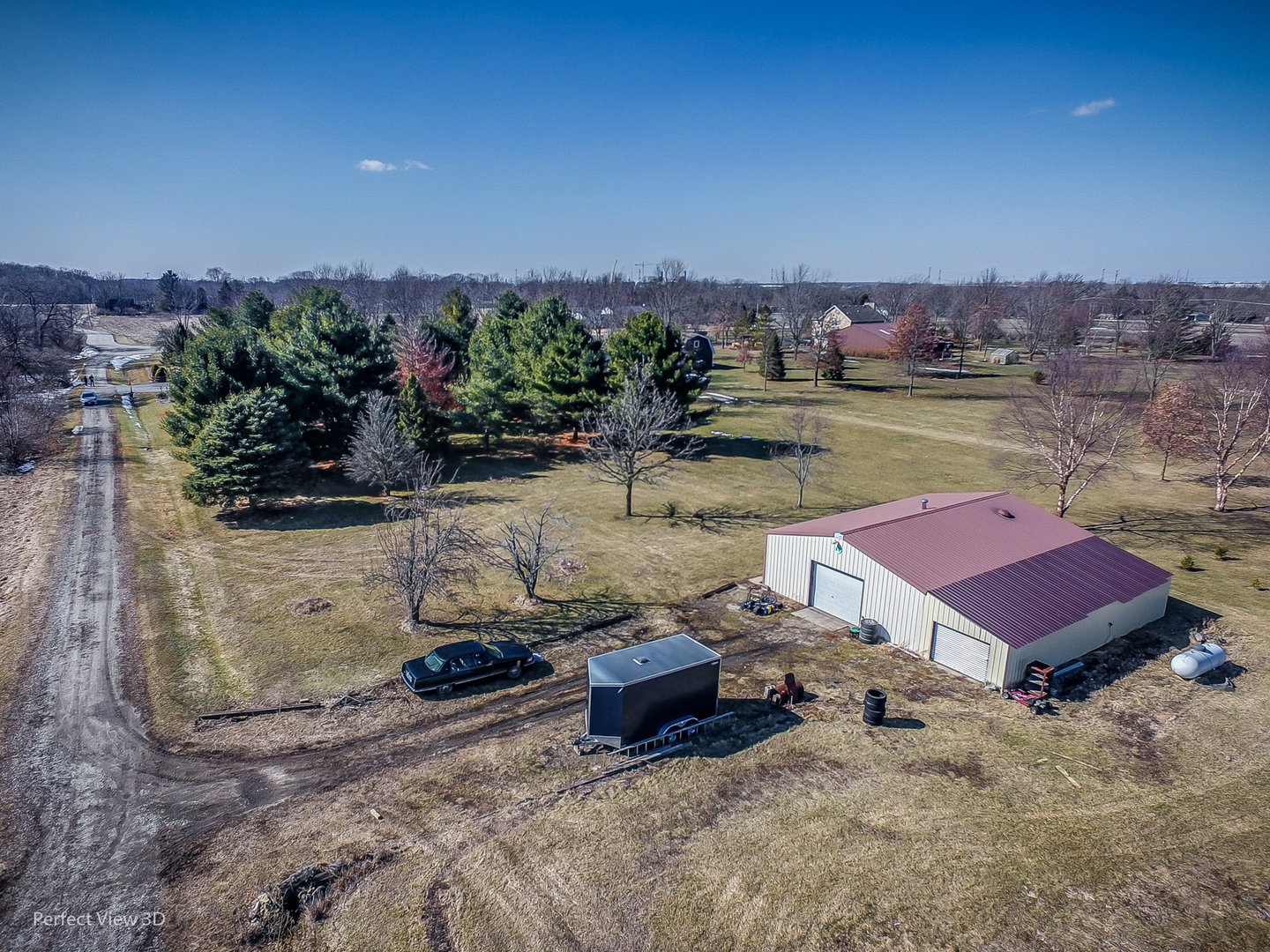 25255 South Tehle Road Elwood, IL 60421 - Photo 4 of 31 an aerial view of a house with a lake view