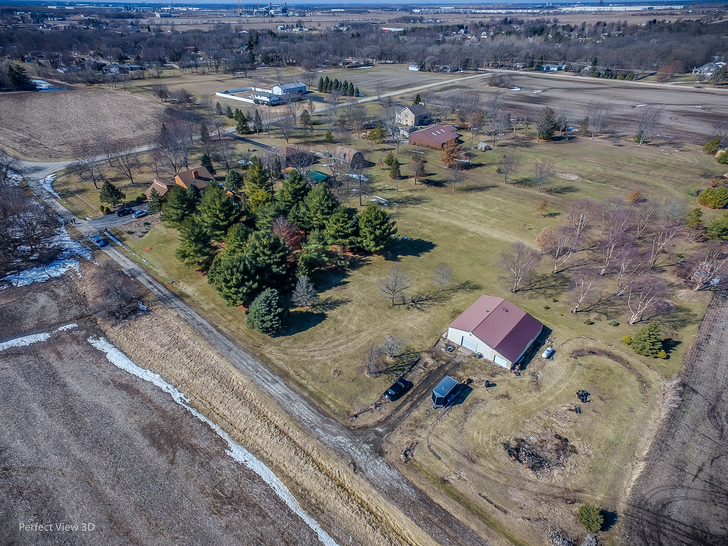 25255 South Tehle Road Elwood, IL 60421 - Photo 6 of 31 an aerial view of residential houses with outdoor space