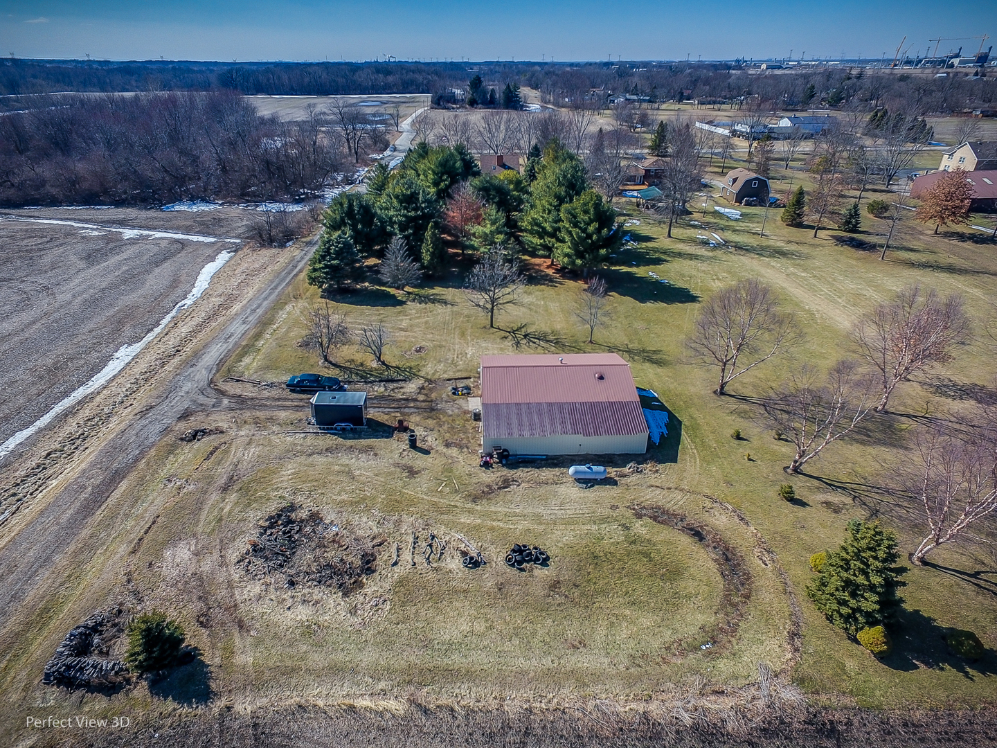 25255 South Tehle Road Elwood, IL 60421 - Photo 9 of 31 a view of a backyard of a house