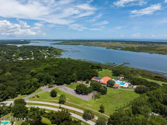 a view of a city with an ocean