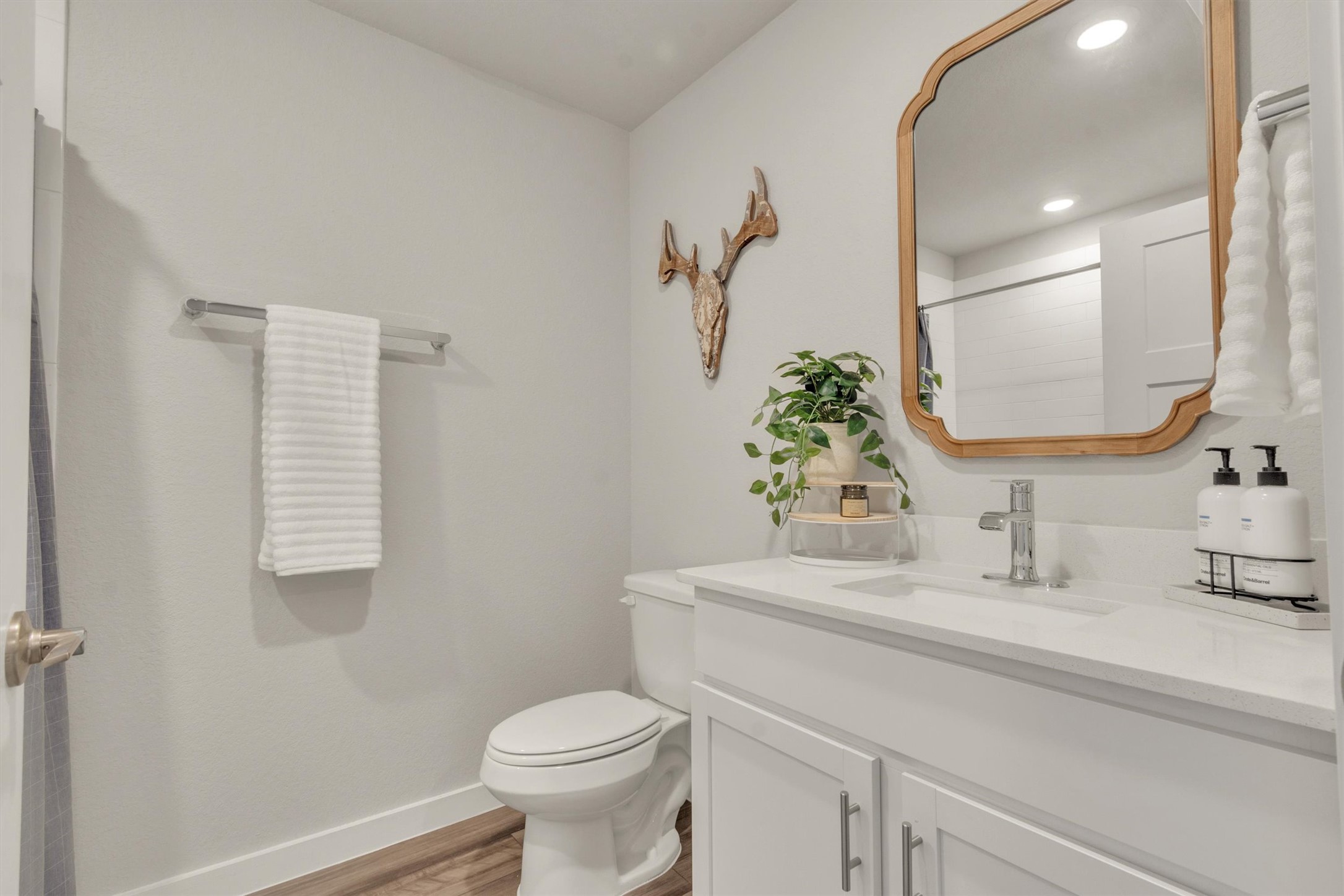 1008 Tipton Street Georgetown, TX 78633 - Photo 23 of 39 a bathroom with a sink toilet and mirror