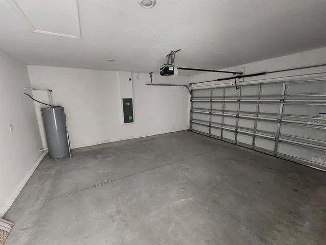 a view of a garage