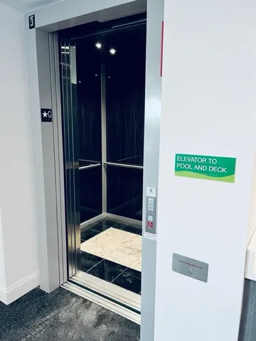 a kitchen with a stove and a microwave