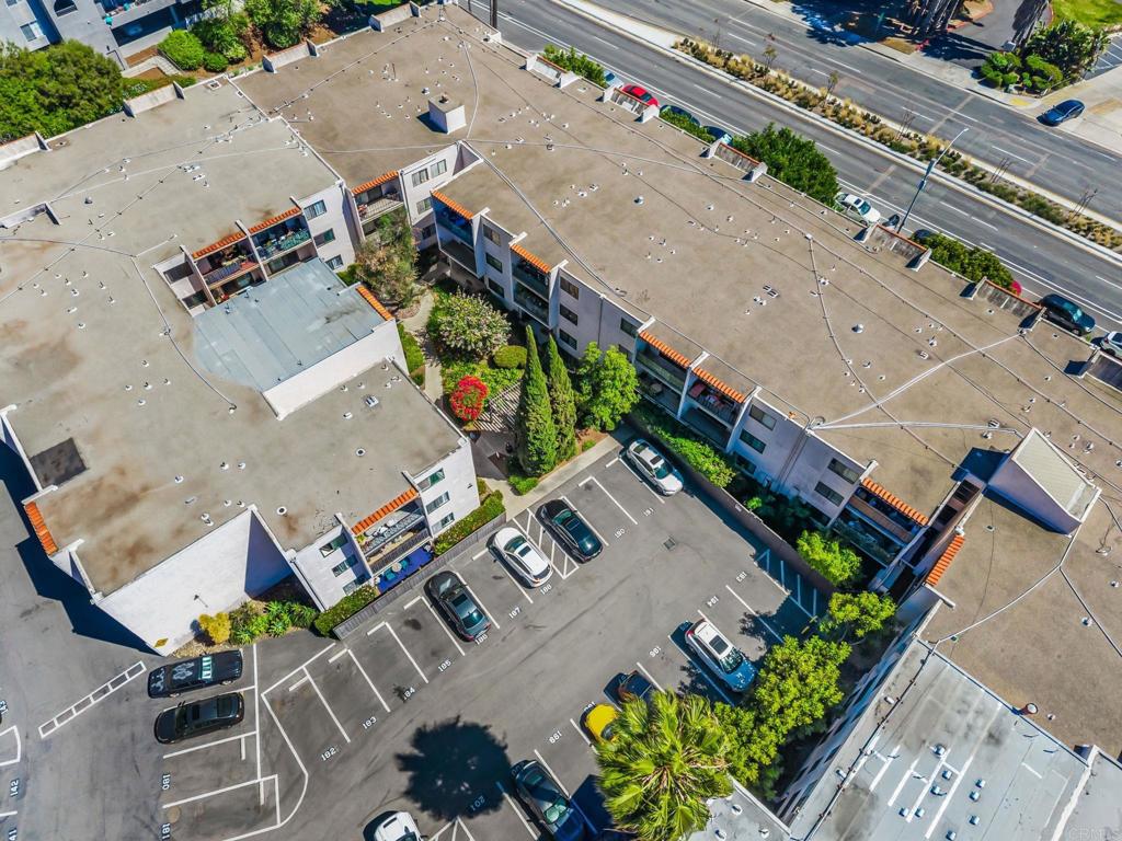 6780 Friars Road, Unit 129 San Diego, CA 92108 - Photo 26 of 50 an aerial view of a house with a garden and plants