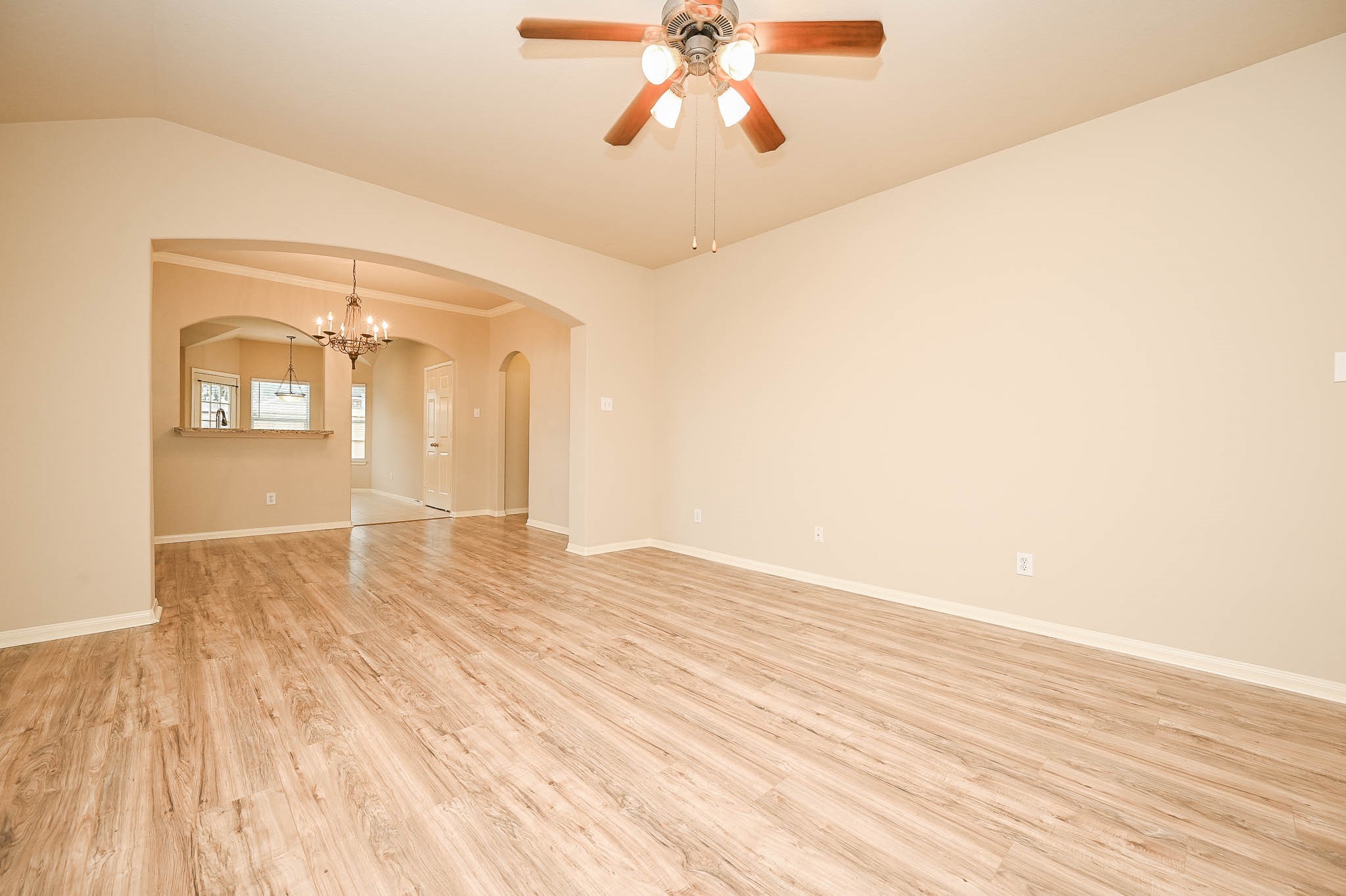 18518 Shadow Line Court Katy, TX 77449 - Photo 9 of 32 a view of empty room with wooden floor