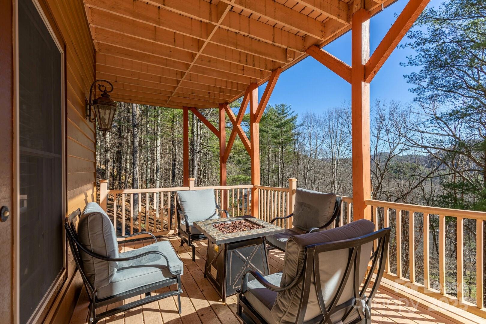 446 Windridge Drive Sugar Grove, NC 28679 - Photo 34 of 37 a view of a patio on wooden deck