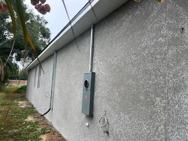 a view of a door of the house